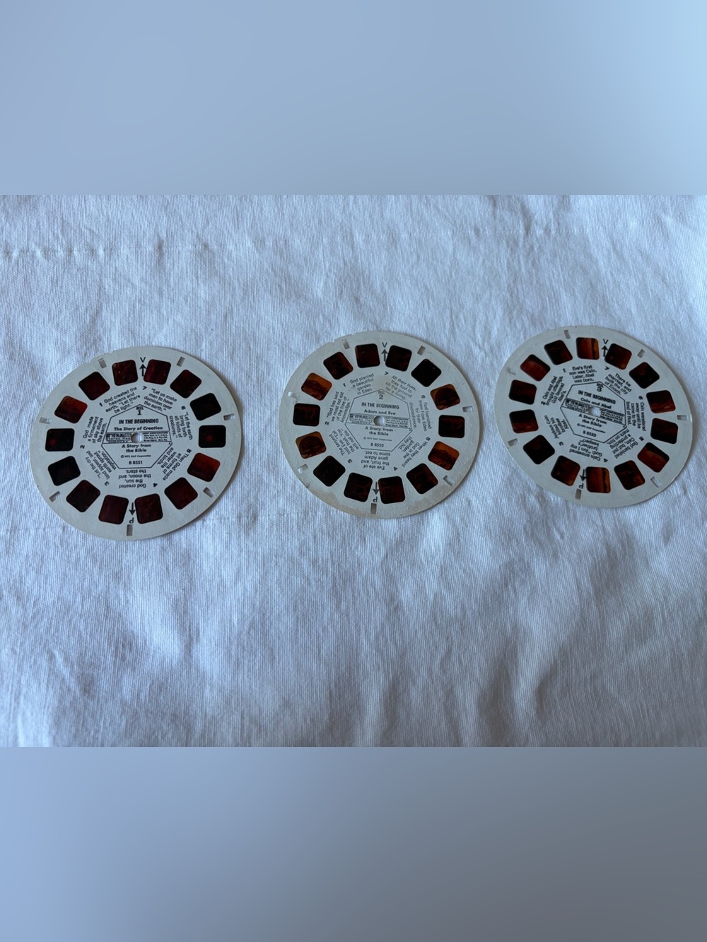 In the beginning, a story from the bible Vintage View-Master Reels.